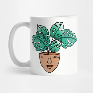 Monstera Plant Lady with Tattoos Mug